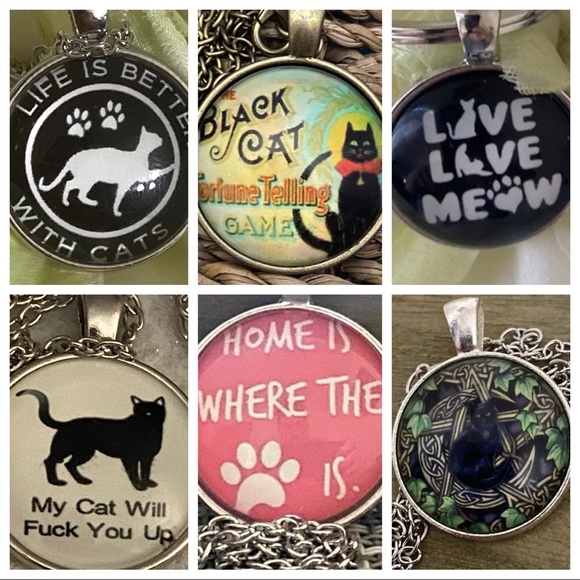 3/25 Necklace Cat Fairy Pink White Bow Star Wand - Picture 11 of 11